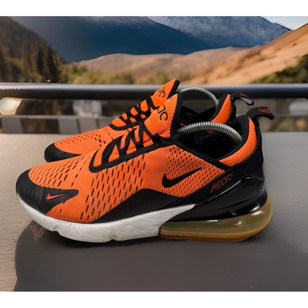 Nike Air Max 270 SF Giants Sneakers Orange Black White Men Size 9 Preowned